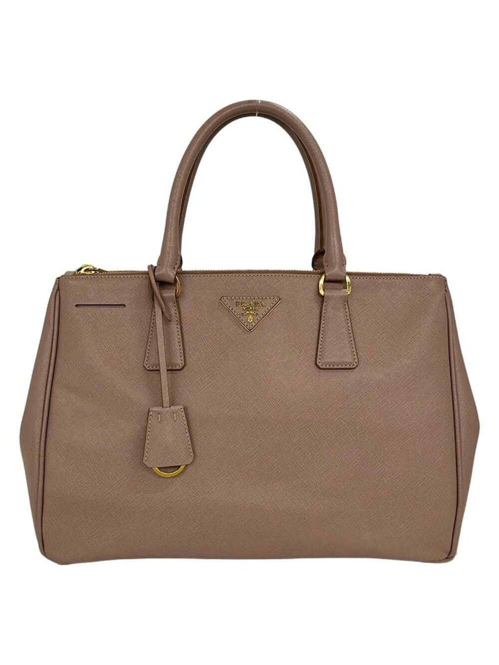 Prada Tote Bag Galleria Large Vintage Medium Pink Beige Leather